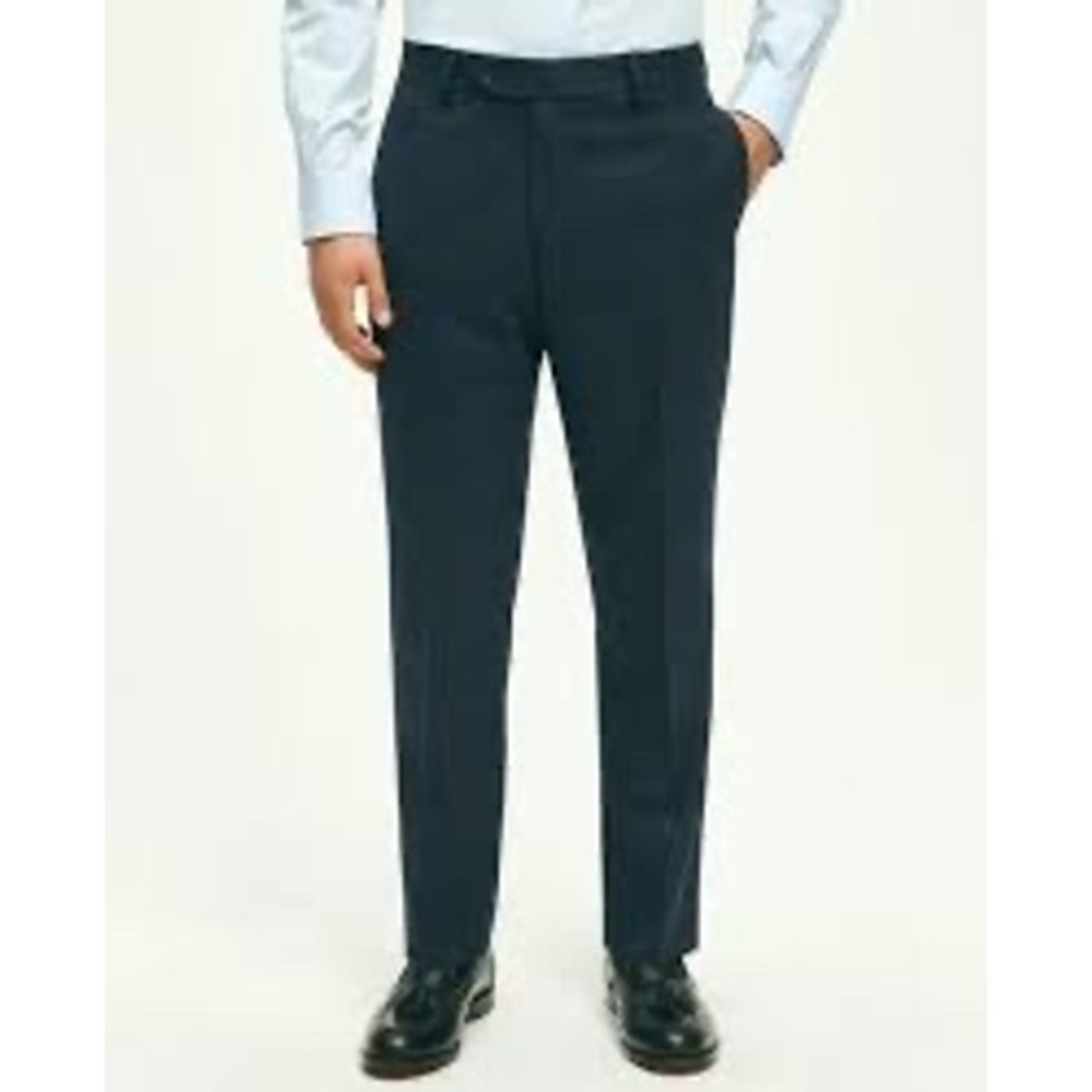 Brooks Brothers Classic Pants Men 38x30 Navy Blue‎ Excellent Wool Italian Fabric